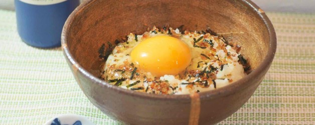 【オリーブオイルで朝たんレシピ】かつお風味卵かけごはん