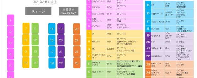 OLIVE JAPAN®2023☆まるしぇ　会場マップ