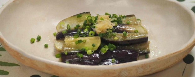 レンジで簡単！とろける茄子のおひたし